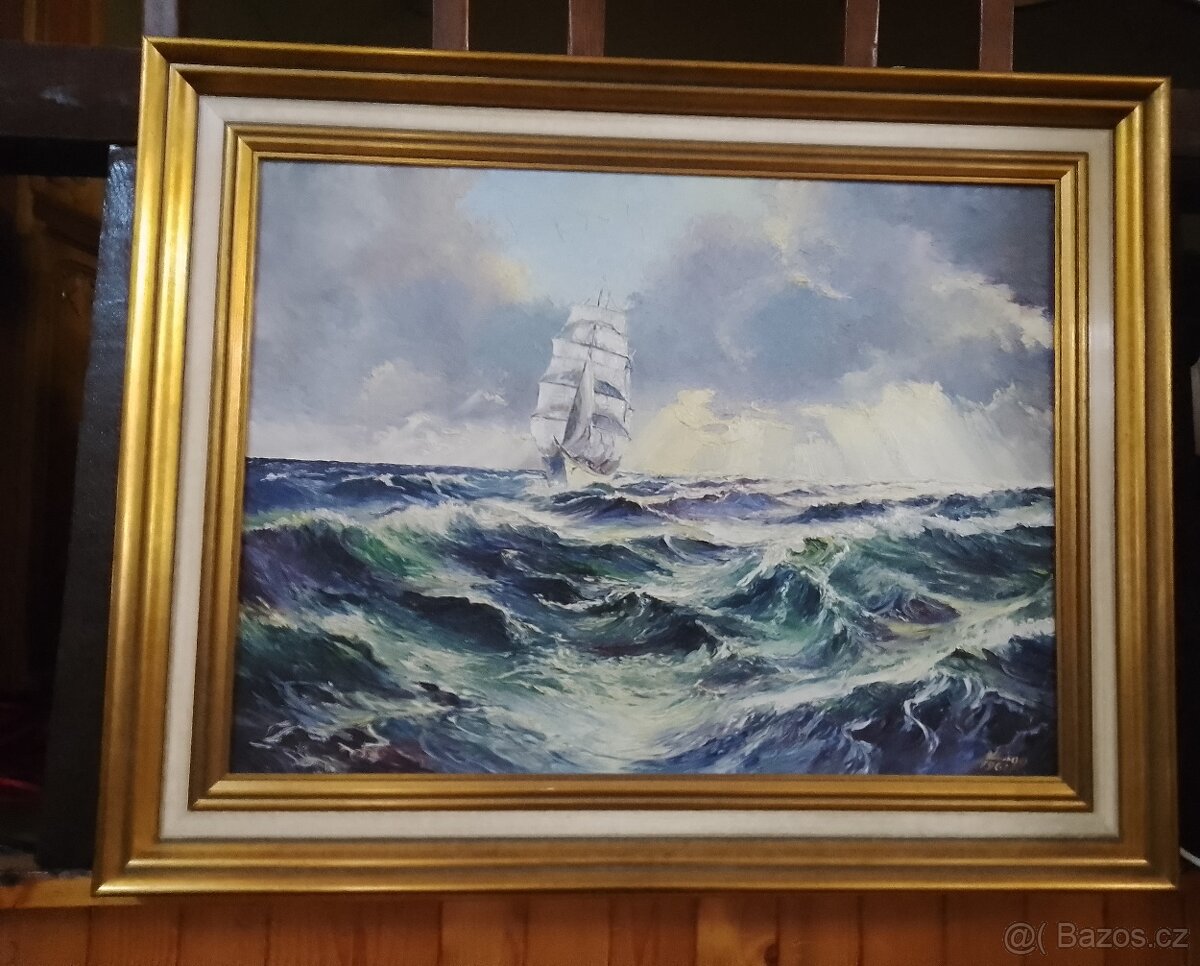 Obraz plachetnice na moři