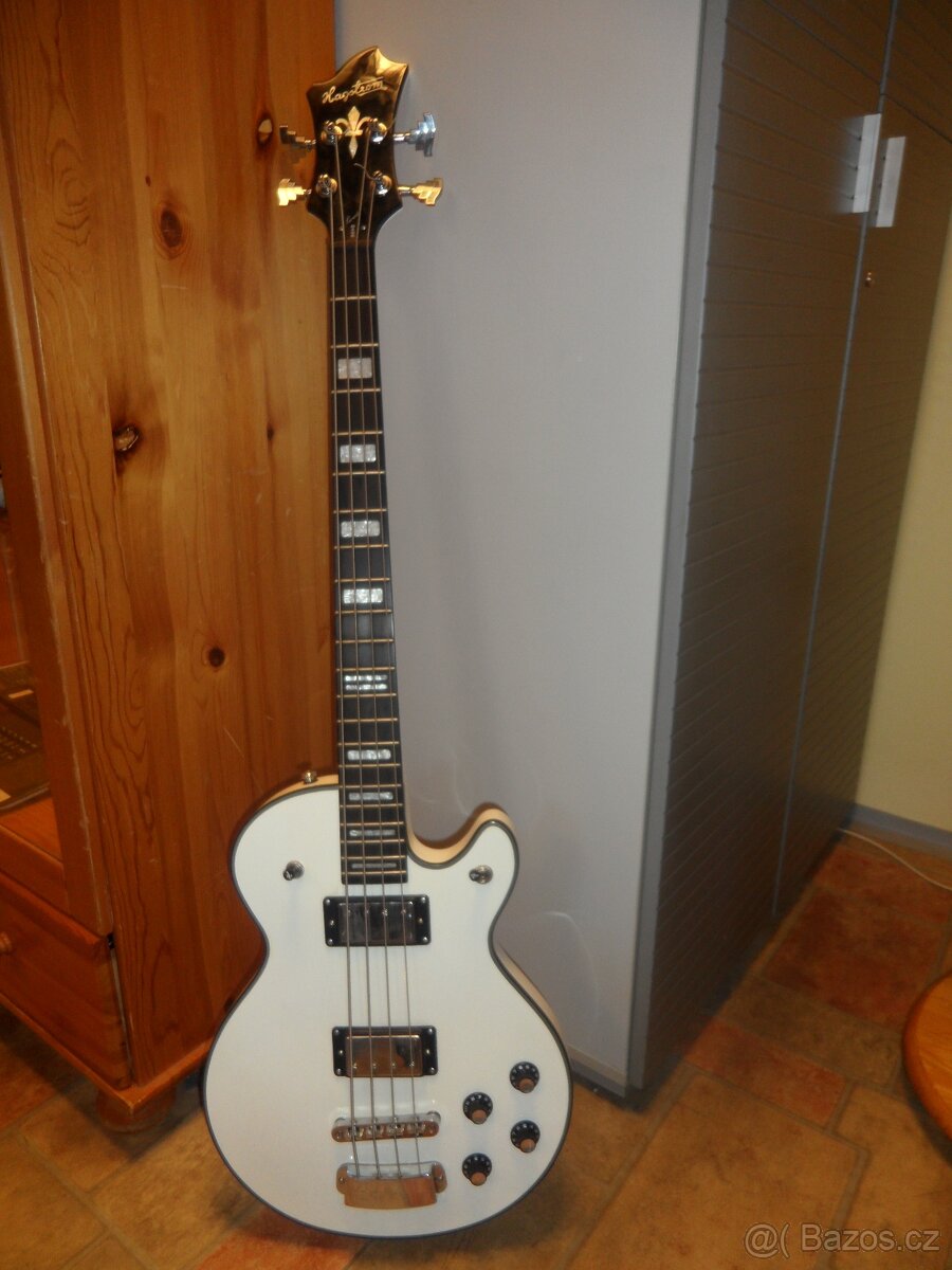 Baskytara Hagstrom Swede bass (white gloss)