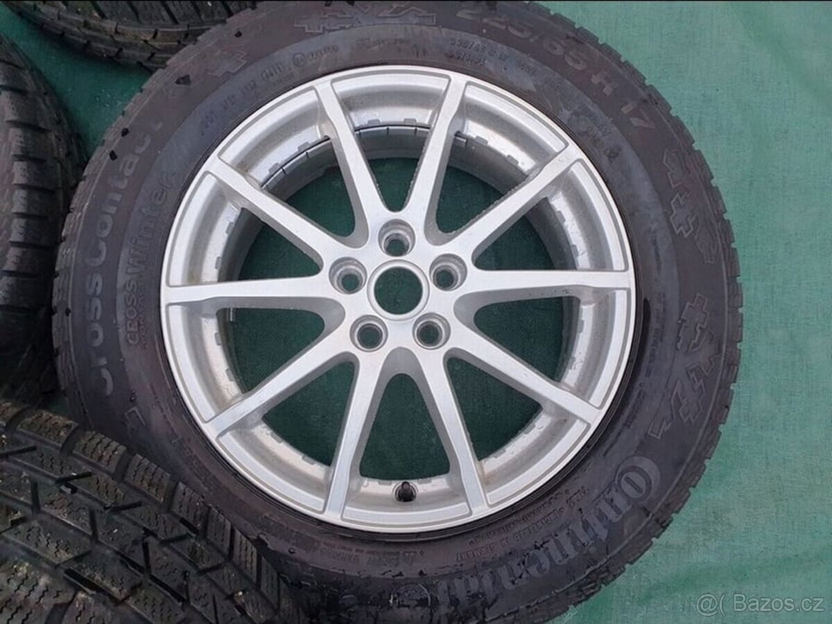 Originální alu kola Land Rover 17" + zimní Continental 5x10