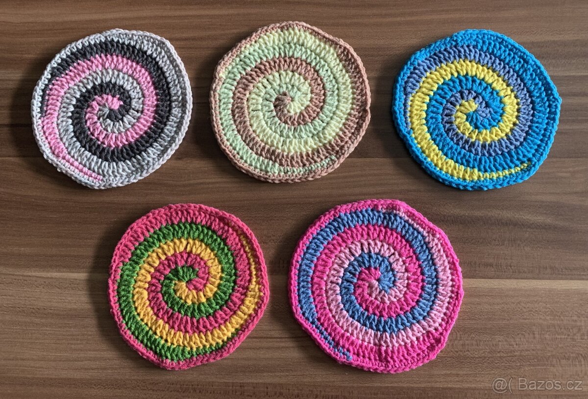 Podtácky, podložky pod skleničky 5 ks - doprava zdarma