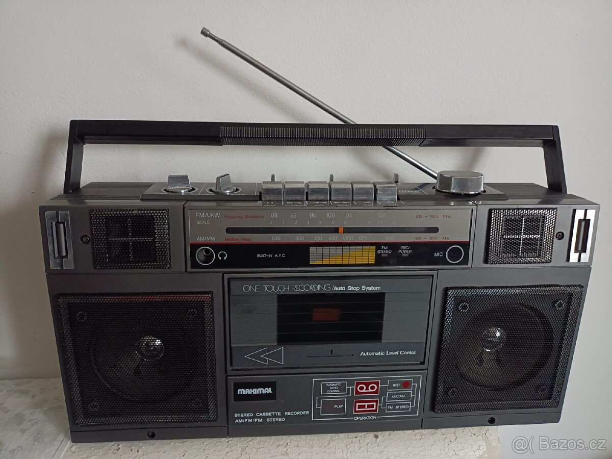 Maximal 8702, radiomagnetofon retro kazeťák Japan