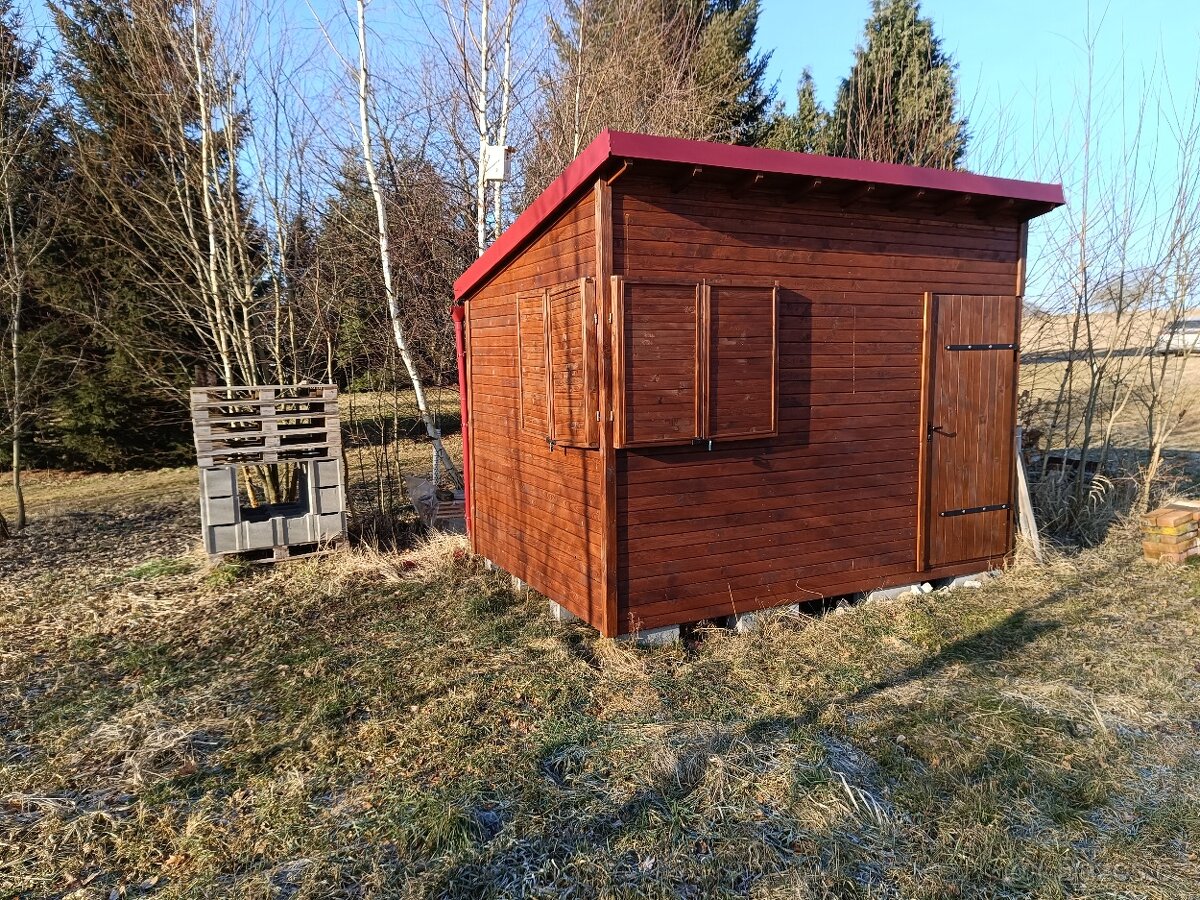 kvalitní zahradní domek vlastní výroba 2,5 x 3,5 m