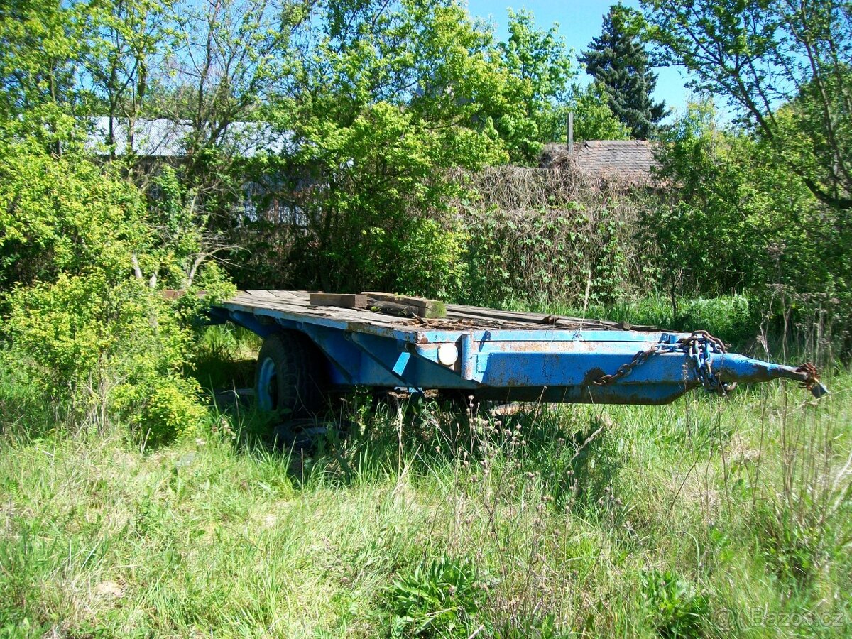 PRODÁM jednoosý plošinový robust. přívěs ( vlečku ) :