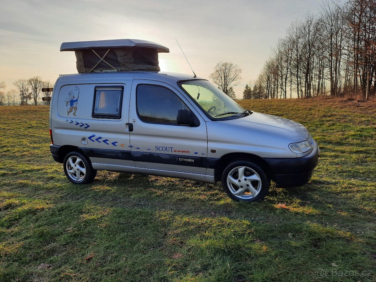 Citroën Berlíně 1.9d Scout,obytný vůz, minicamper