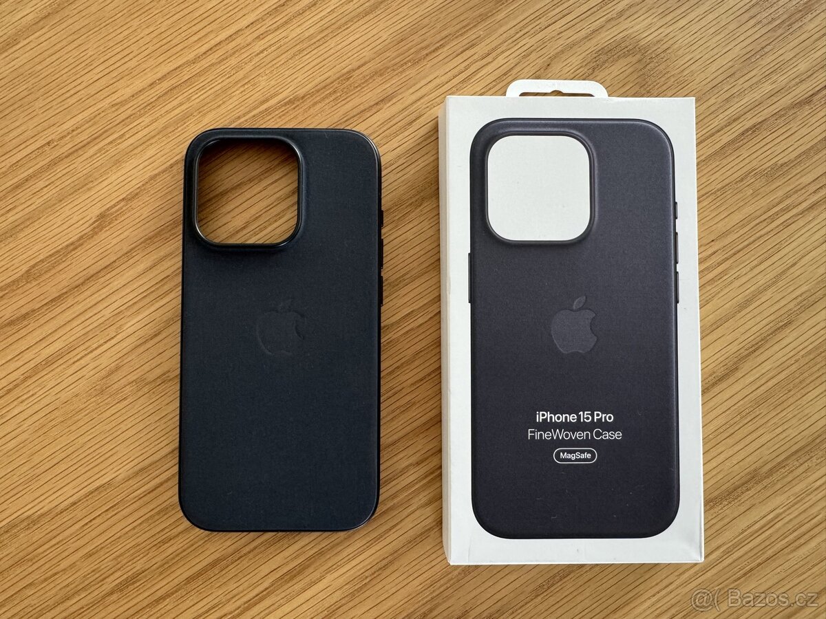 Apple Kryt pro Apple iPhone 15 Pro FineWoven MagSafe černý
