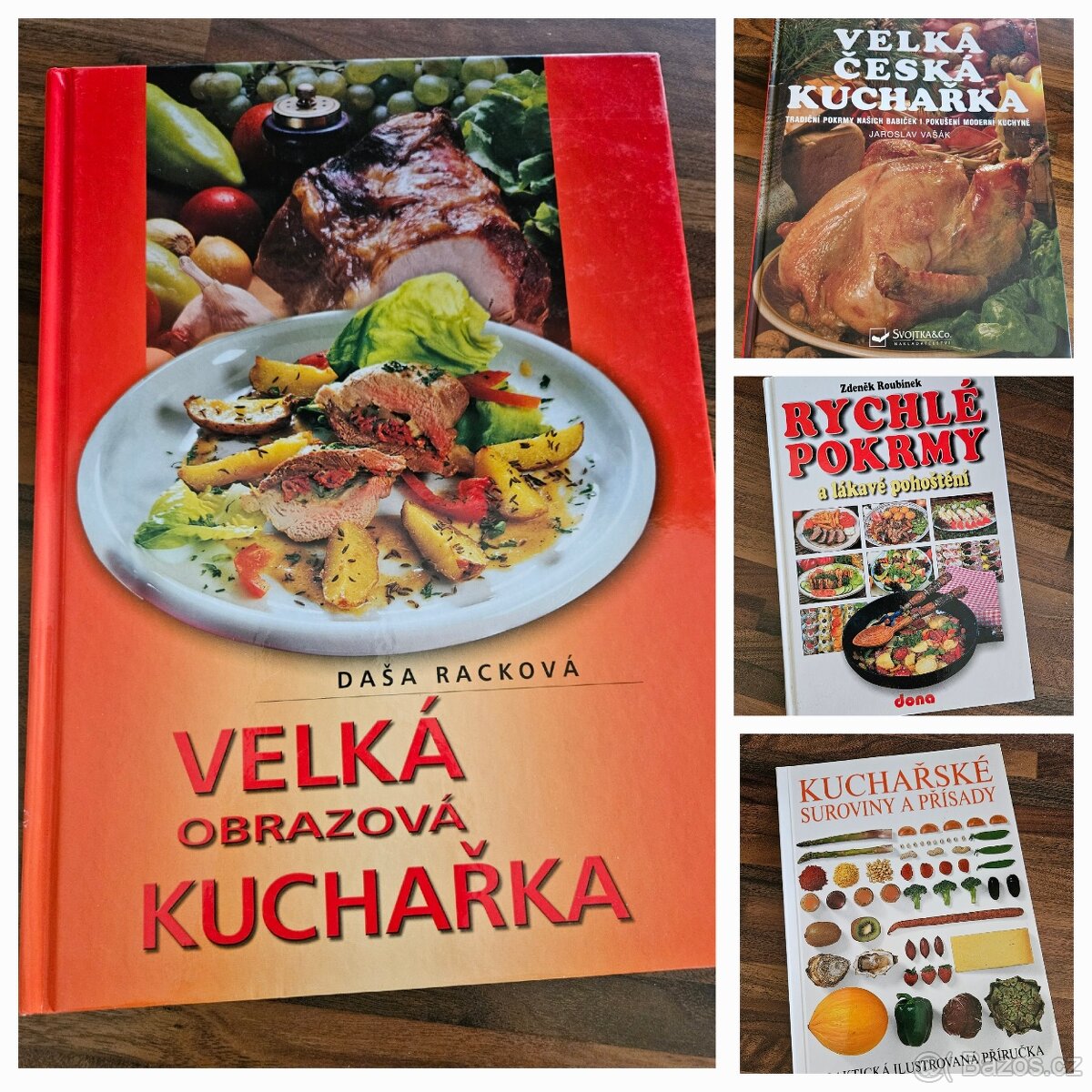 Velká česká kuchařka/Obrazová kuchařka/Rychlé pokrmy aj.