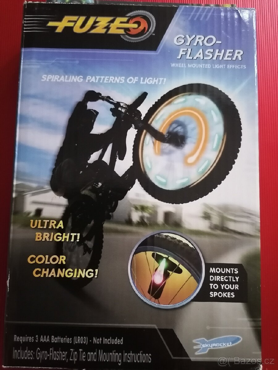 Dekorační světlo na kolo