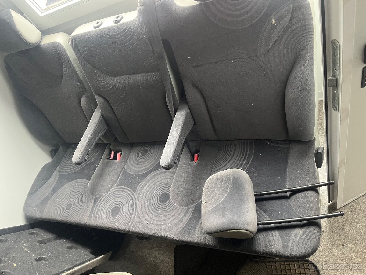 Zadní lavice Renault Trafic