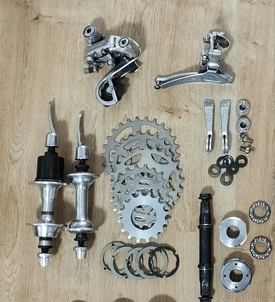 Prodám sadu dílů Shimano 105 Golden Arrow