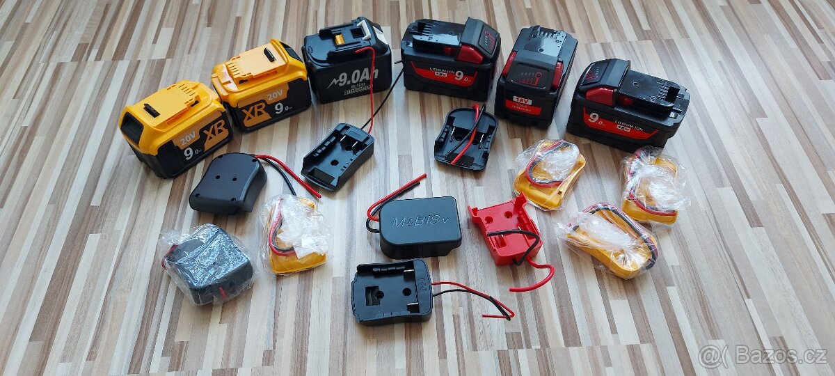 AkuRedukce s dráty-Makita,Milwaukee,DeWALT,Bosch 18-20V