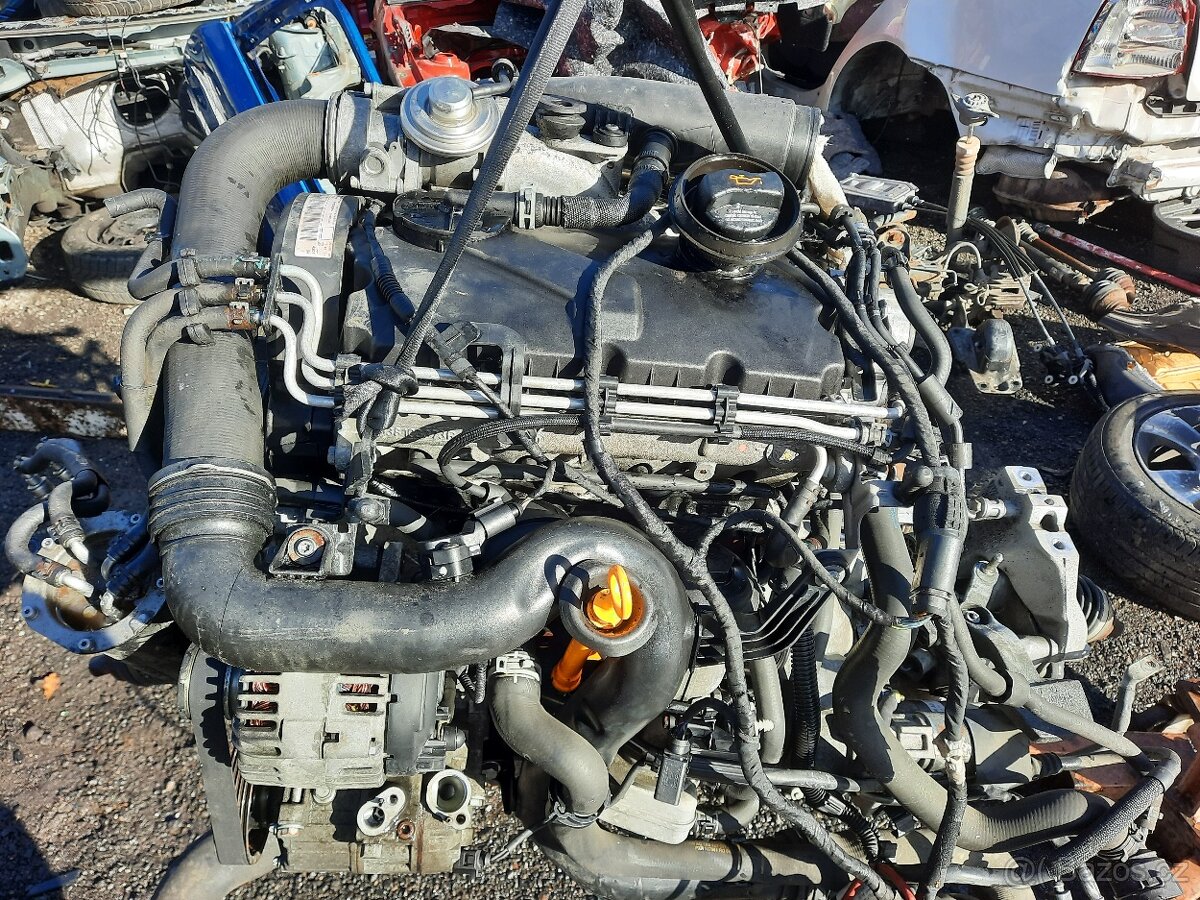 škoda octavia 2, 1.9.TDI 77kW, motor BLS