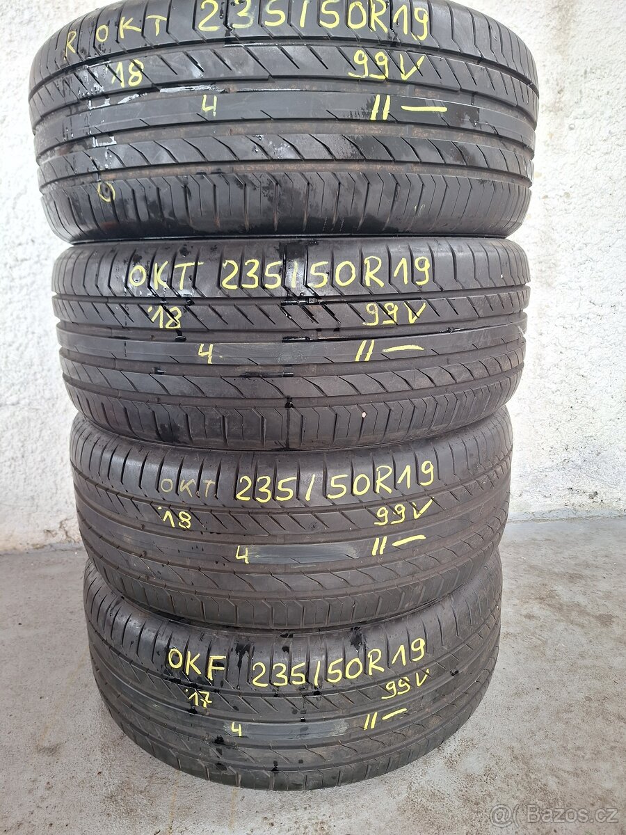 Prodám letní pneu 235/50/19 99v Continental