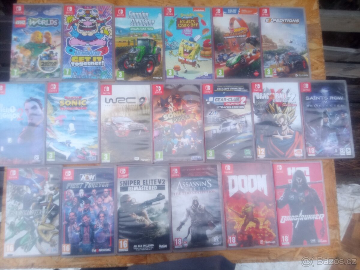 nintendo switch hry sonic wrc farming fight ghost hello bob