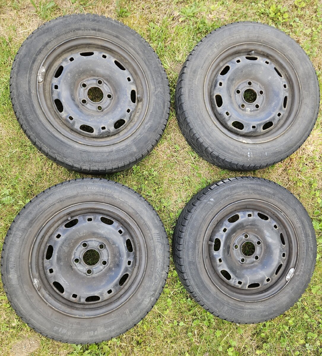 Fabia - disky 165/70 R14, plechové - 4ks