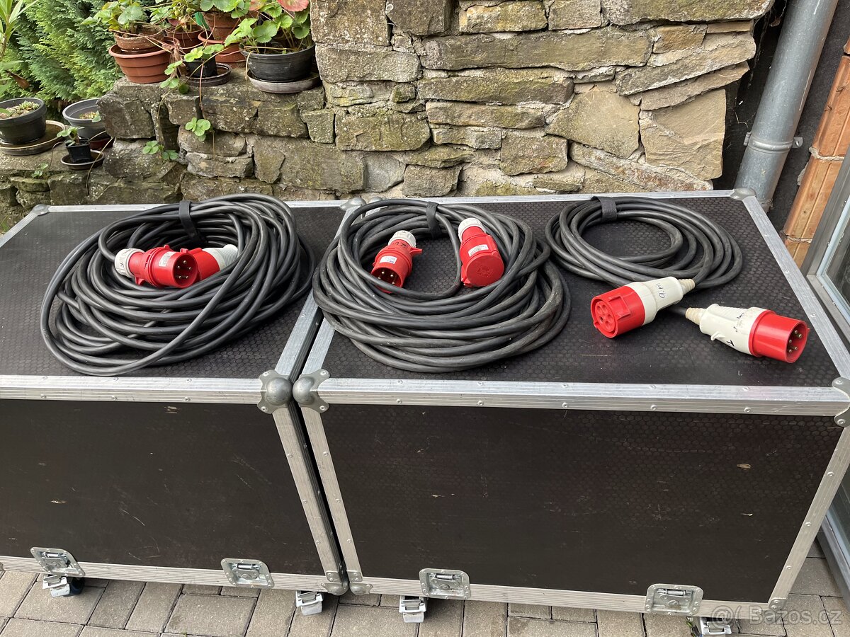 400V kabely 5G2,5mm2 9M 20M 34M