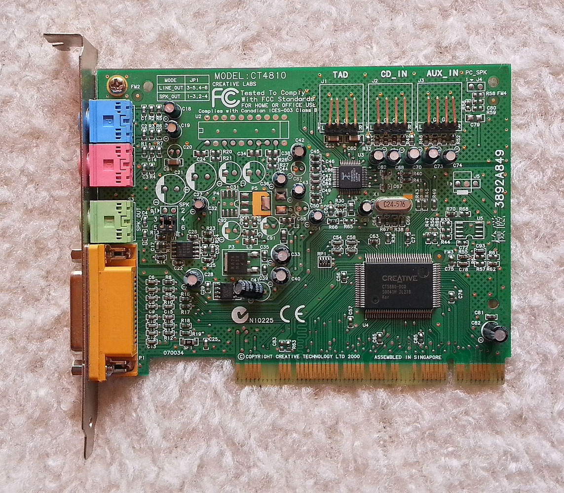 Zvuková karta Creative model CT4810