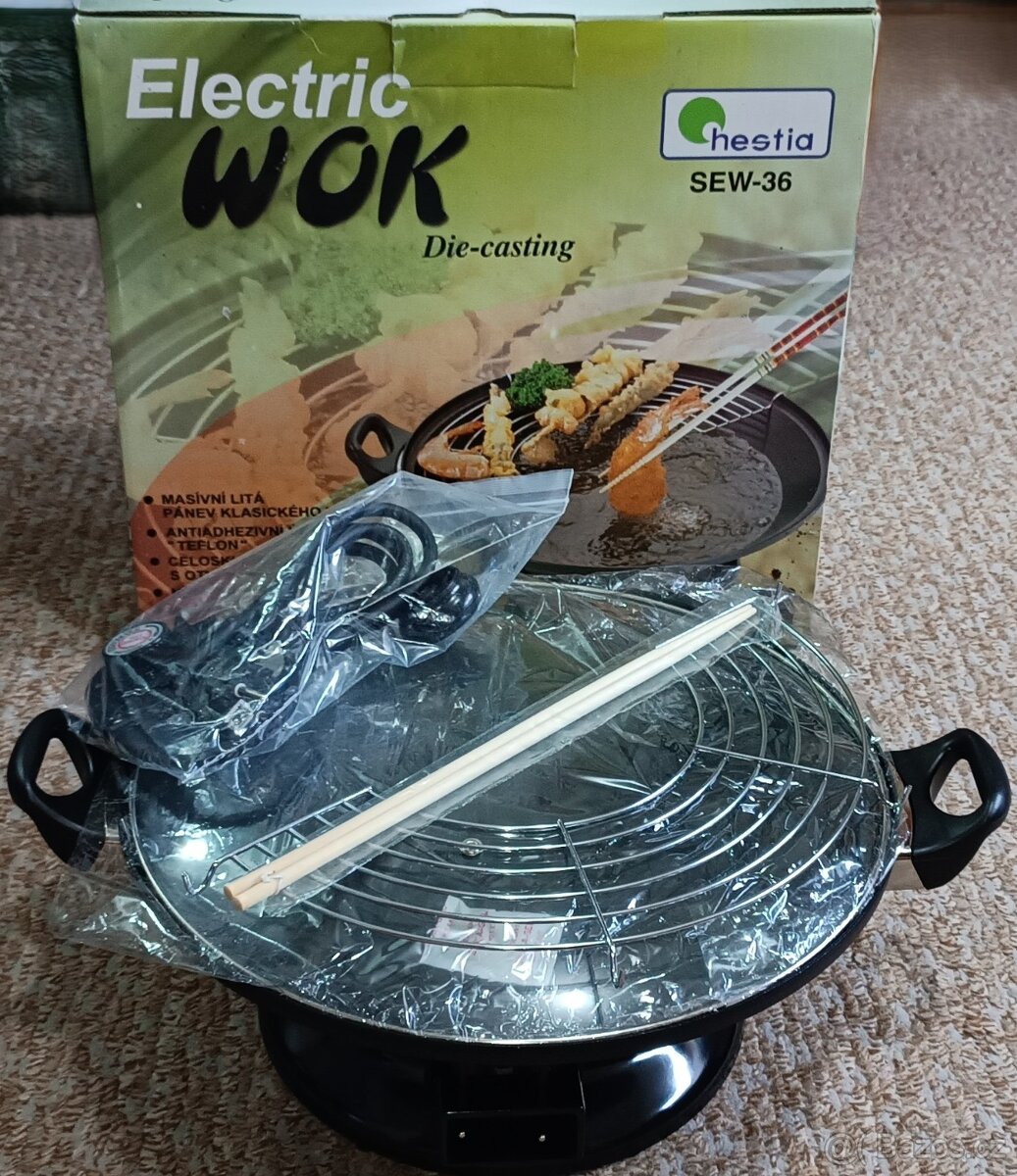 Pánev Hestia WOK NOVÁ, SEW-36 Elektrická