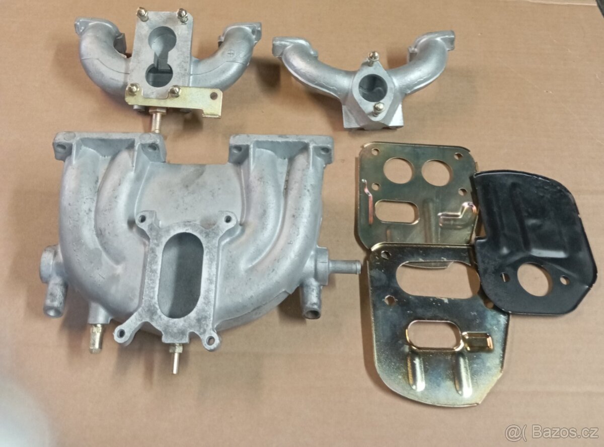 Sací potrubí+ plechy pod karburátor na Škoda