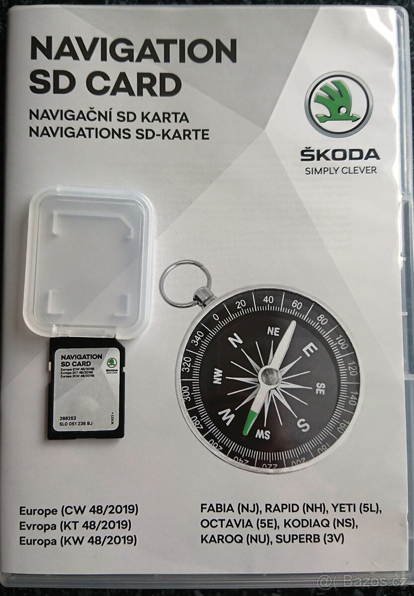 Navigace - Mapy Škoda Kodiaq,Karoq,SuperB,Octávia, Rapid