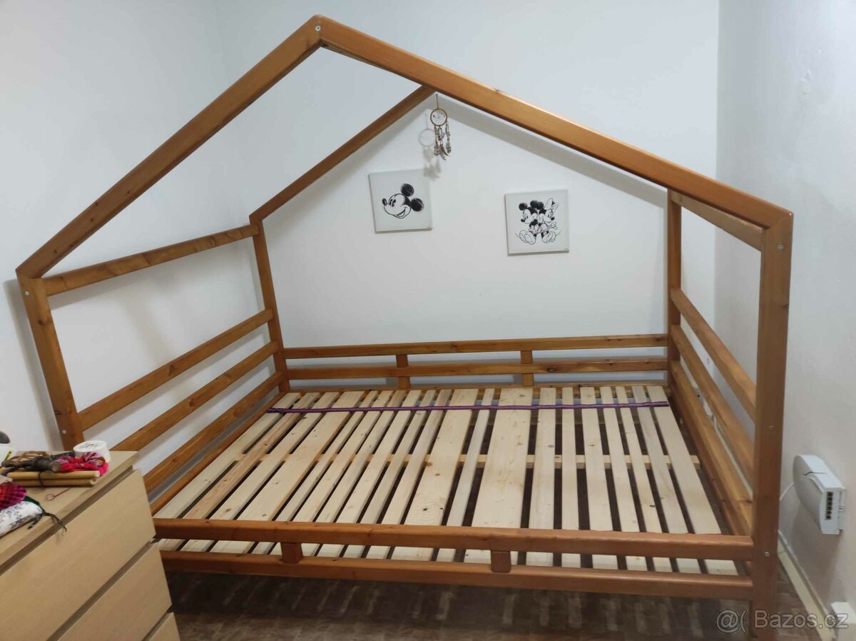 Domeckova postel 140x200cm masiv