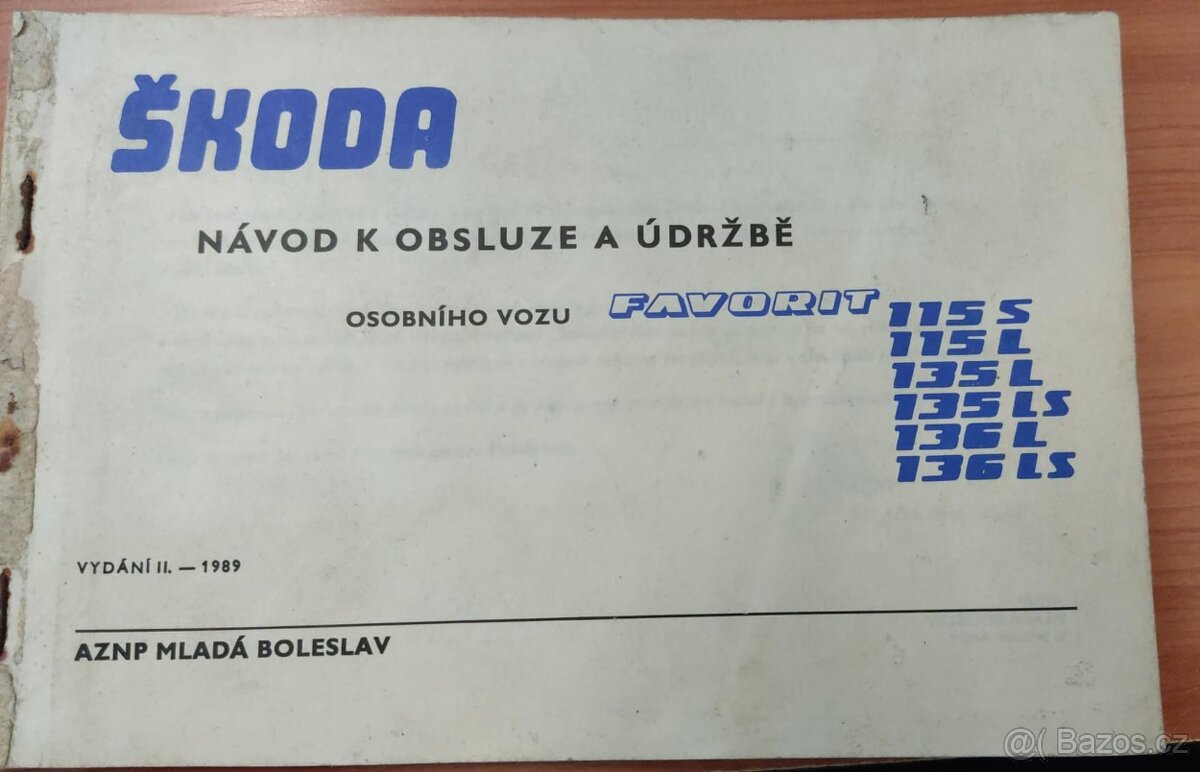 Návod k obsluze favorit