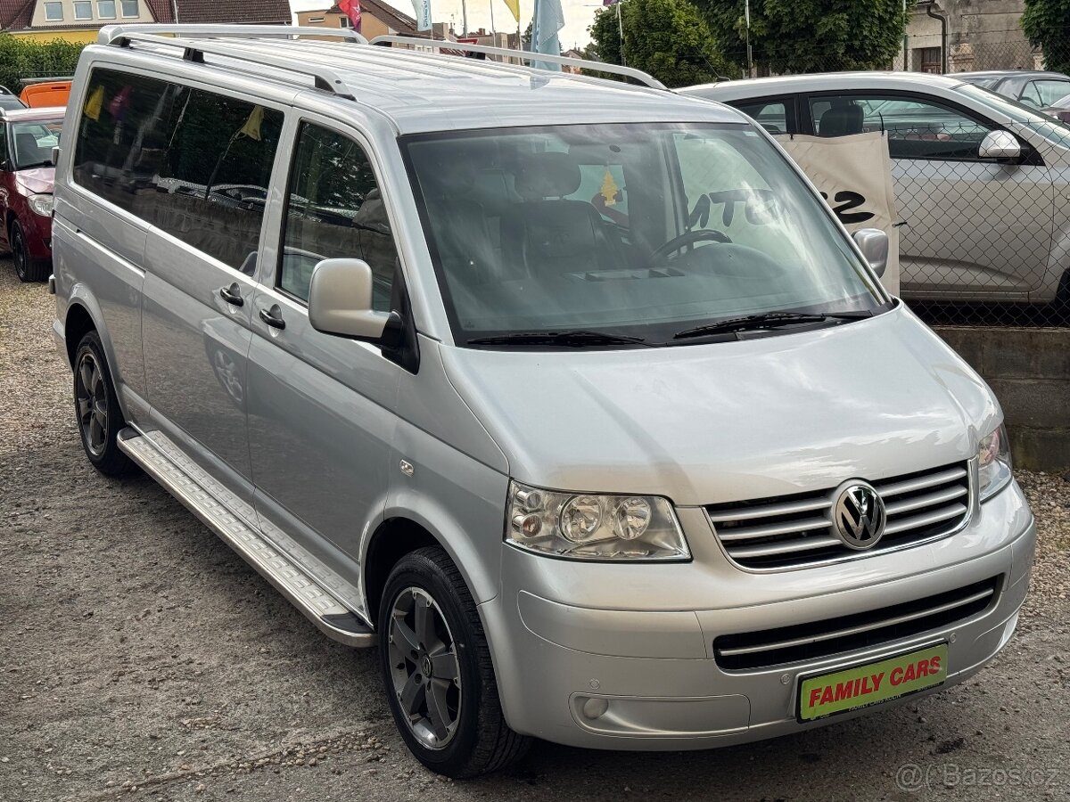 Volkswagen Transporter, LANG,6MÍST,DVOUKŘÍDLA,TEMPOMAT