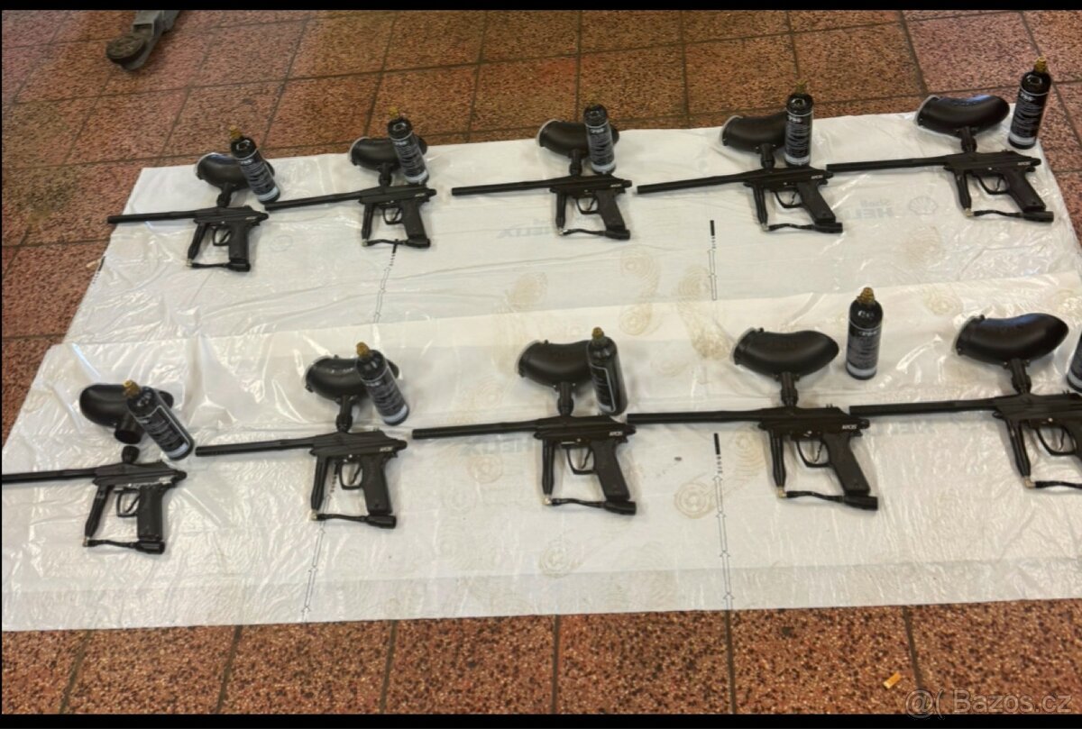KOMPLET SADA PAINTBALL ZBRANÍ