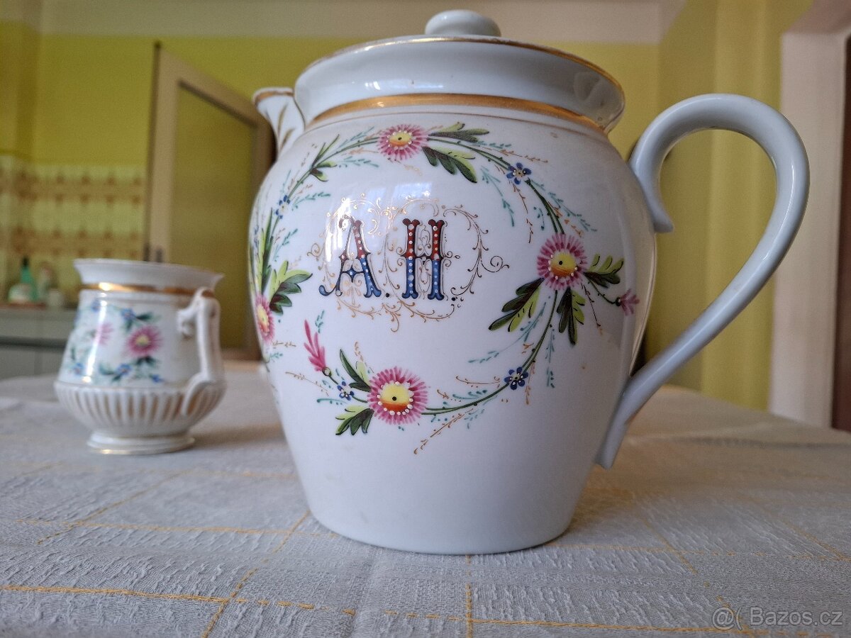 Secesní porcelánový set