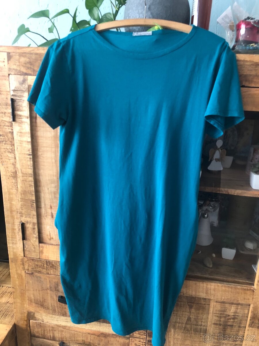 Nové šaty kapsy zelene xl-xxl