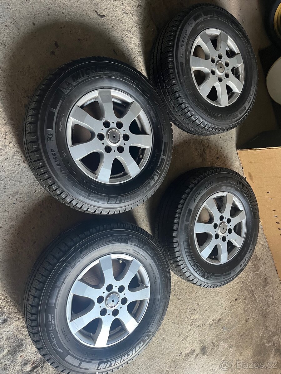 Alu kola 6x130 r16+ letní pneu michelin