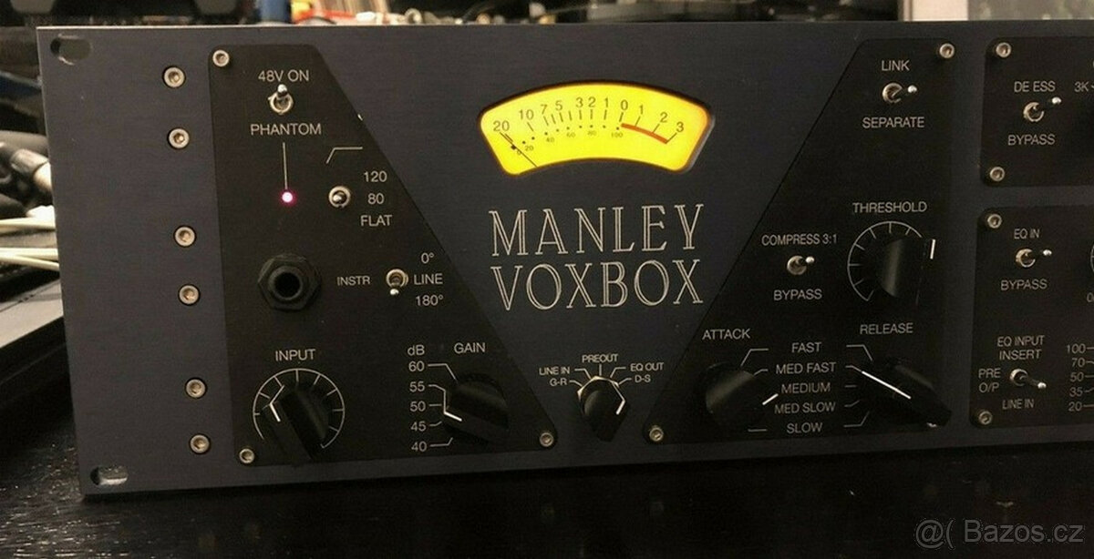 Manley Voxbox mikrofonní předzesilovač s kanálovým páskem, e