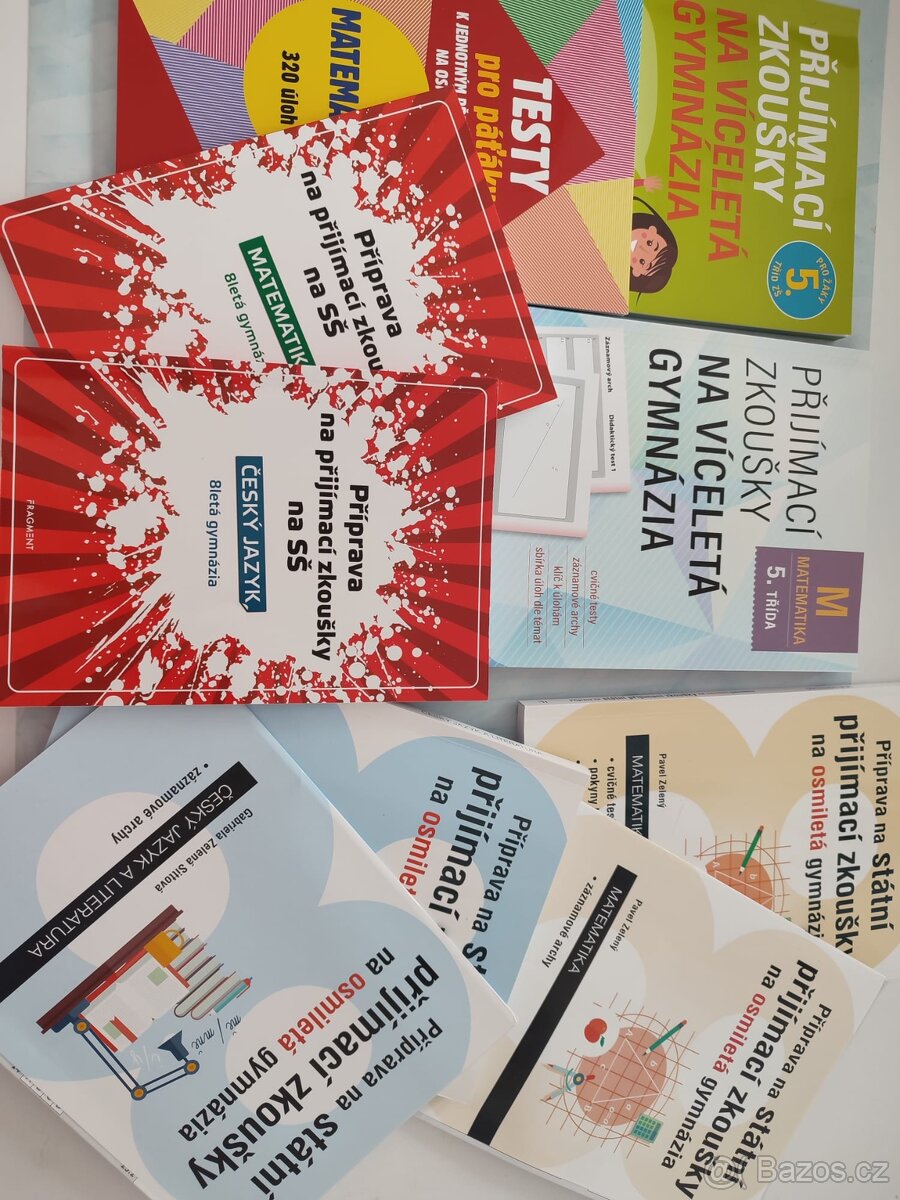 7 knih - příprava na 8 letá gymnázia