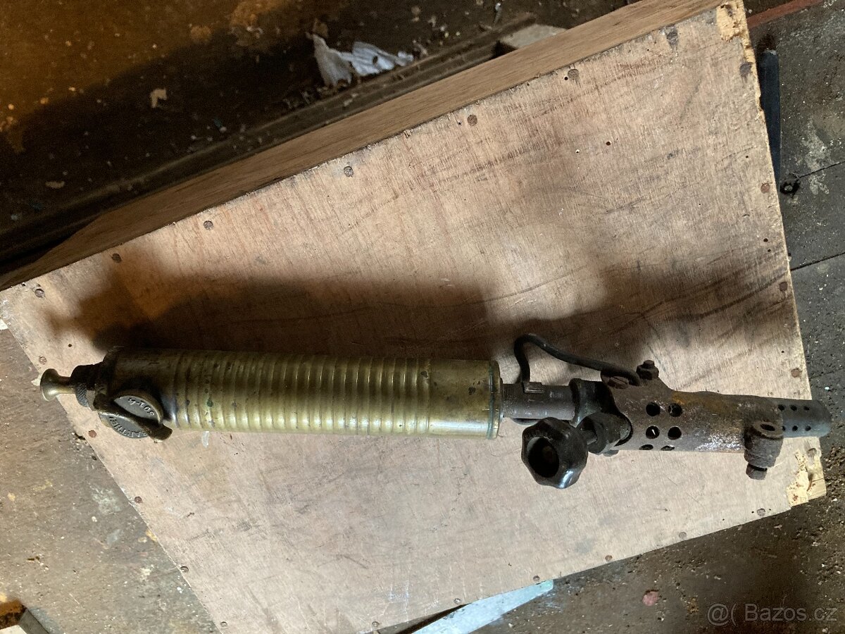 Starožitný hořák část. z mosazi zn. BARTHEL 301-4