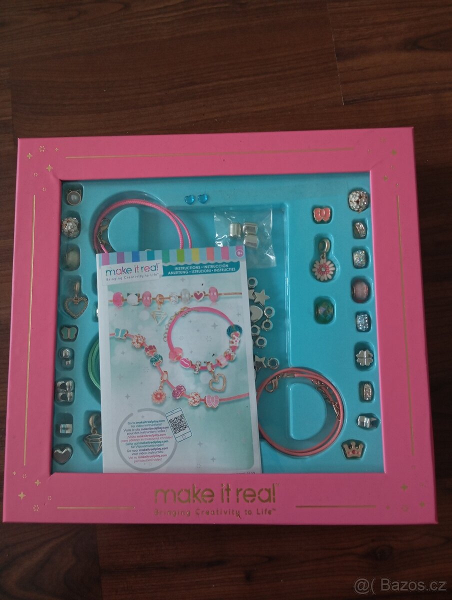 Dětská dívčí sada na výrobu náramků - make it real