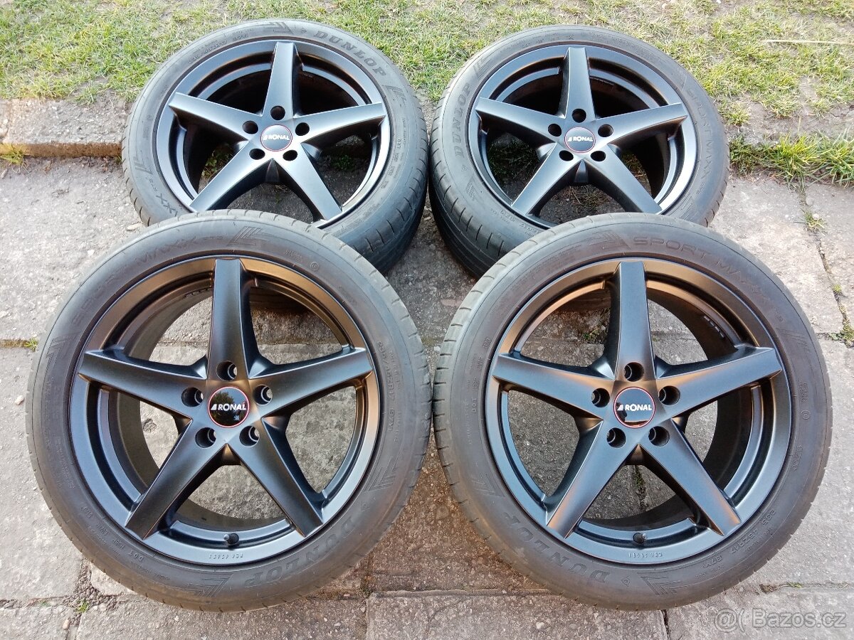 Obutá Alu kola 17ky 5x112 AUDI VW ŠKODA MERCEDES SEAT BMW