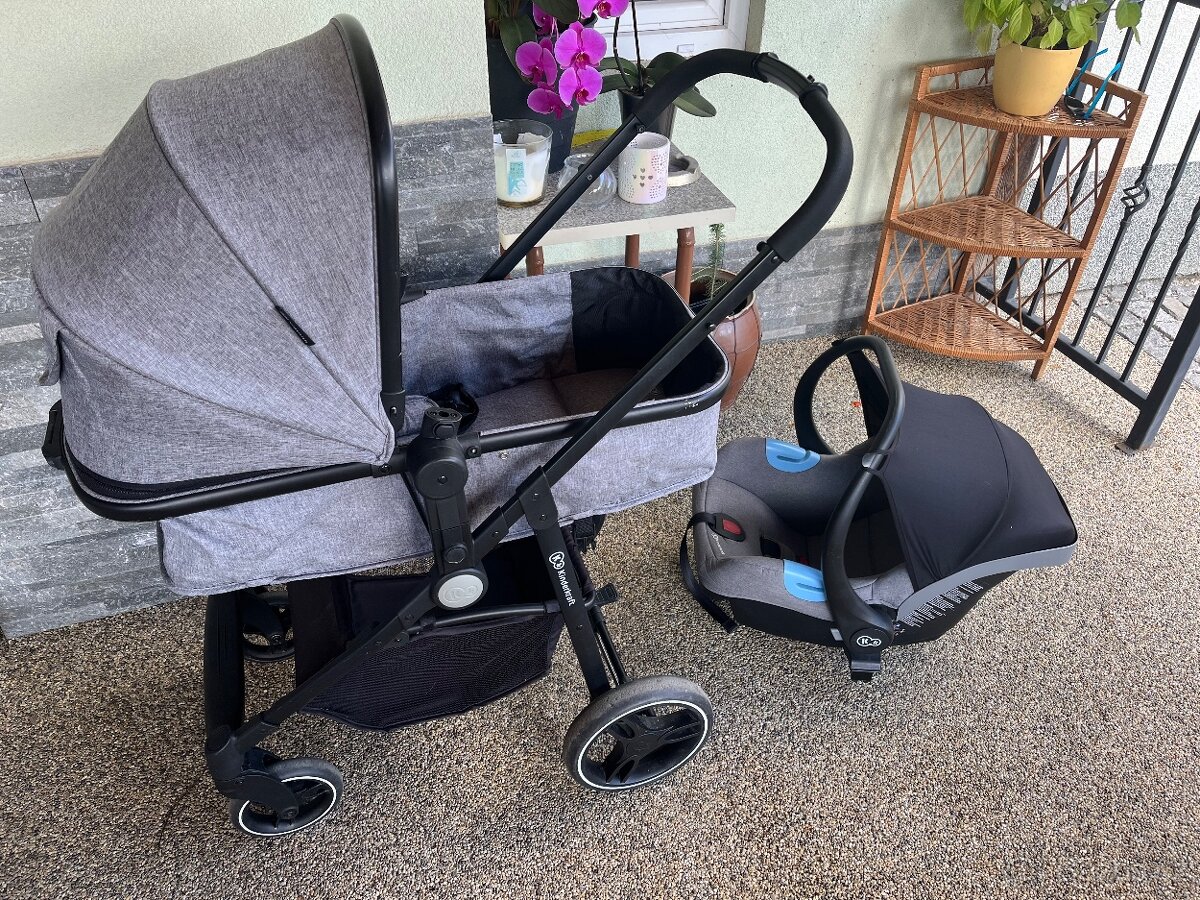 Kočárek kinderkraft Juli 3v1 šedý