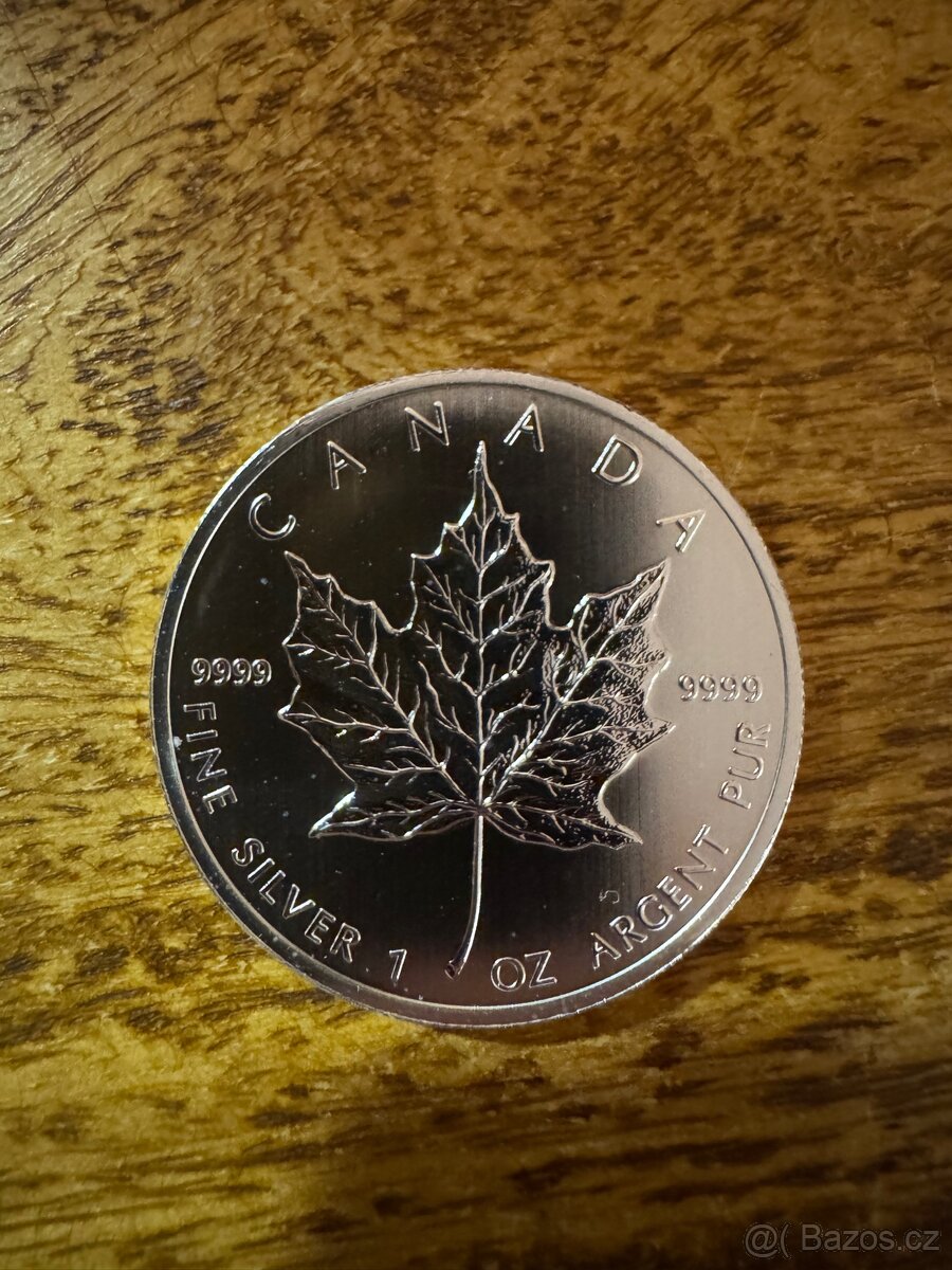 Stříbrná mince 1oz, Maple Leaf 2013