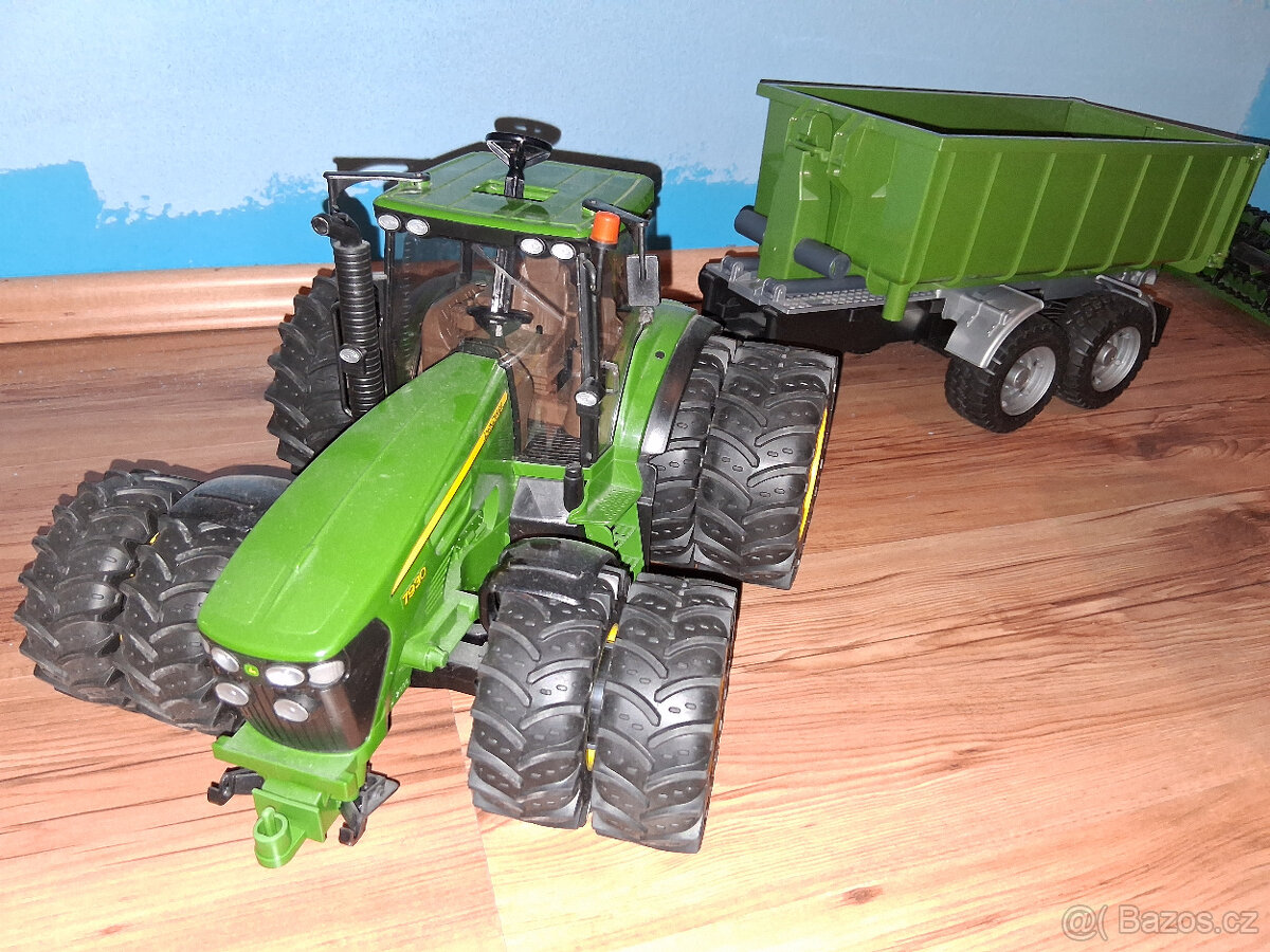 Bruder traktor s vlekem