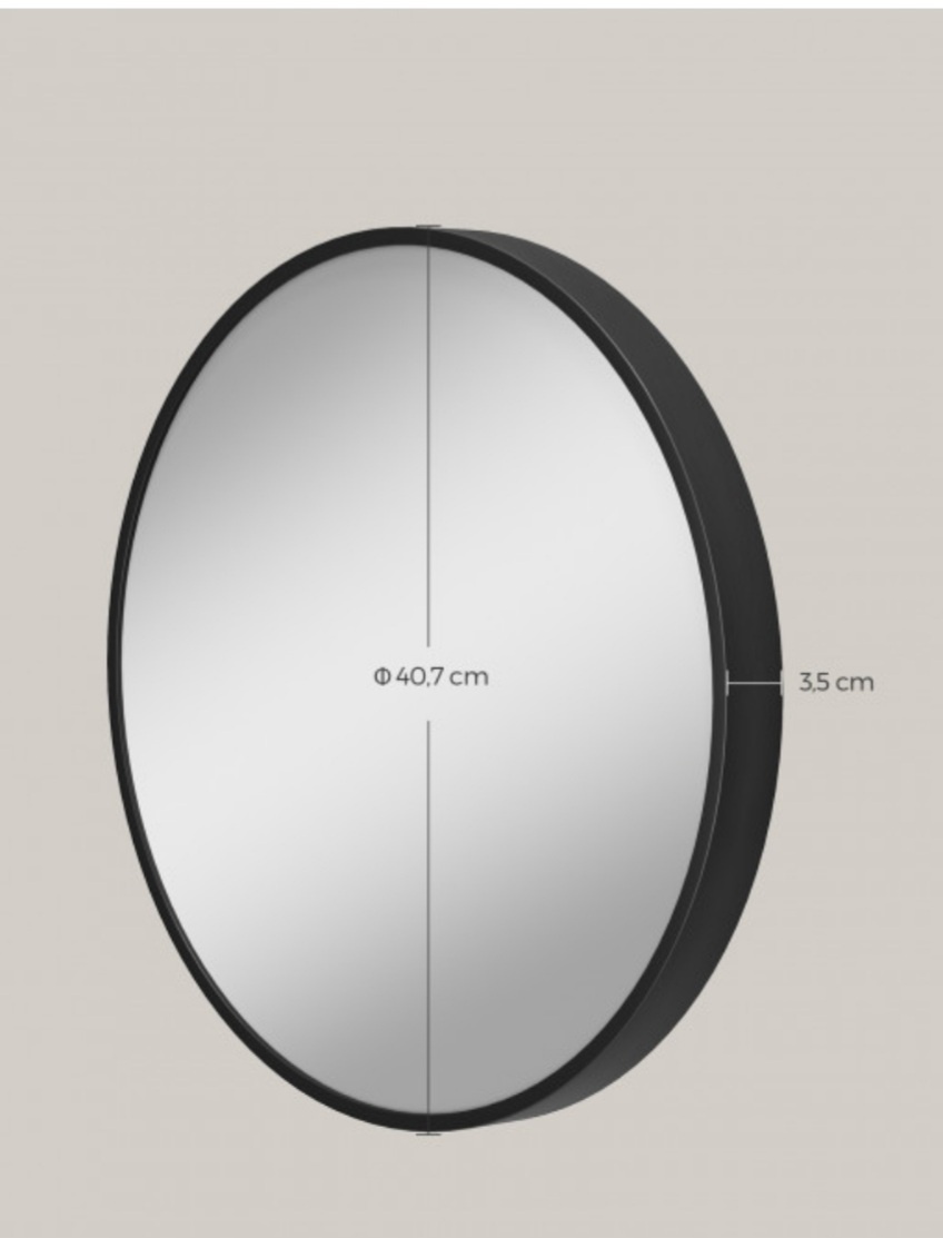 Zrcadlo v černým rámu LWM104B01