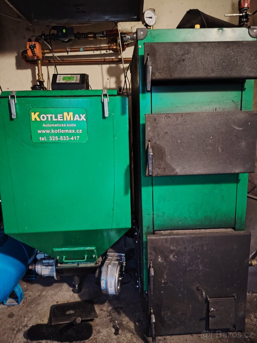 Automatický kotel -uhli K2, dřevo, pelety