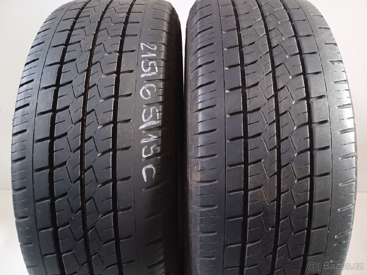 2ks letní pneu 215/65/15C Bridgestone