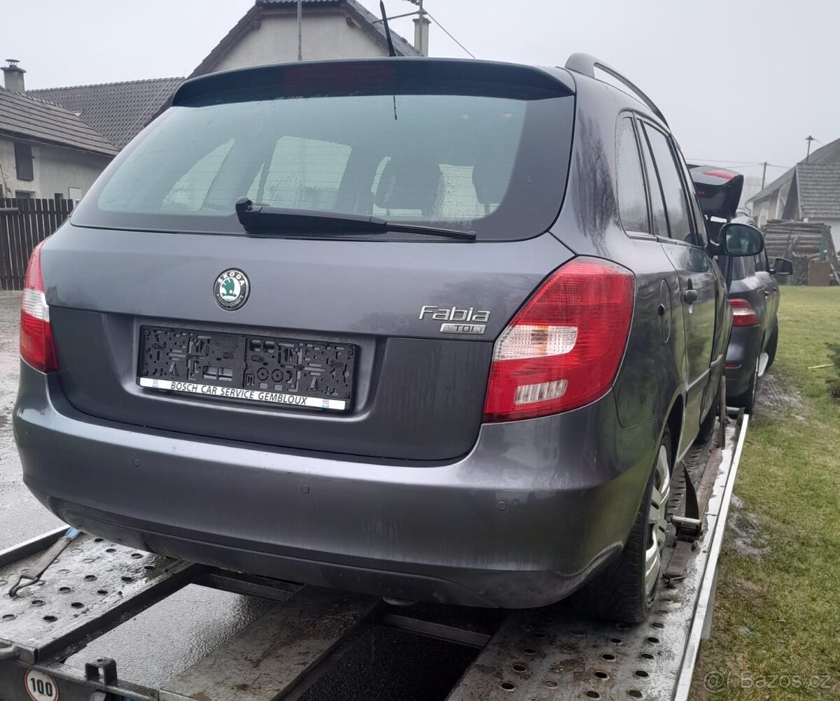 nd ze škoda fabia 2, 1.2.TDI šedá,zelená,modrá