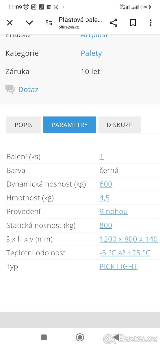 Plastové palety
