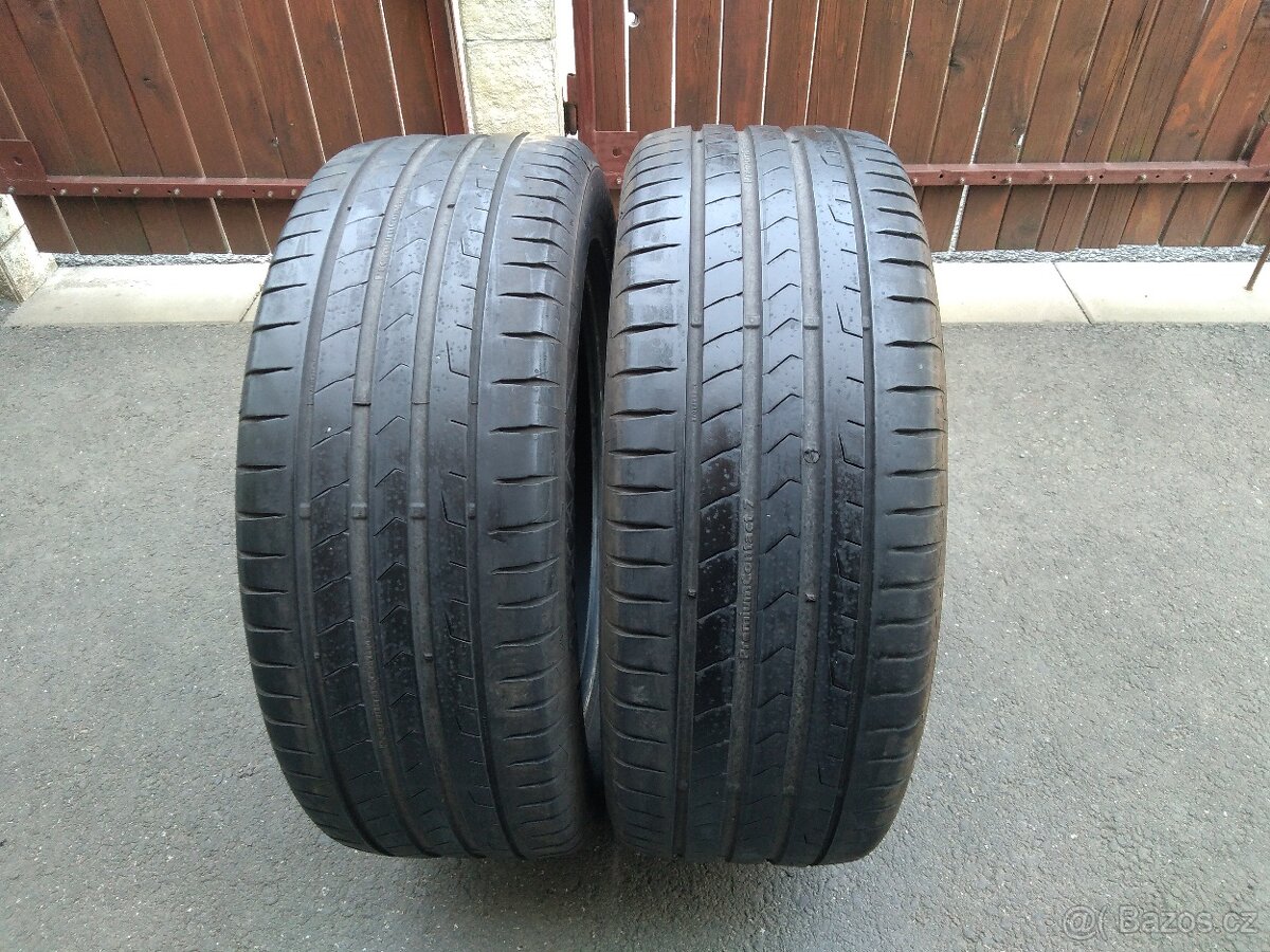 Prodám 2 letní gumy Continental 235/55 R18 DOT 5023