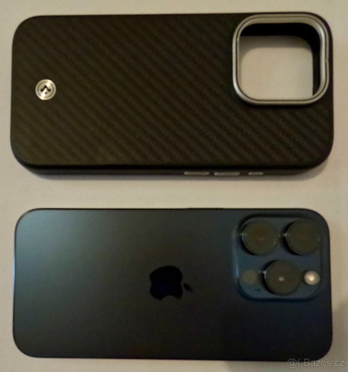 Iphone 15 pro 256 Gb modrý titan + karbonový MagSafe kryt