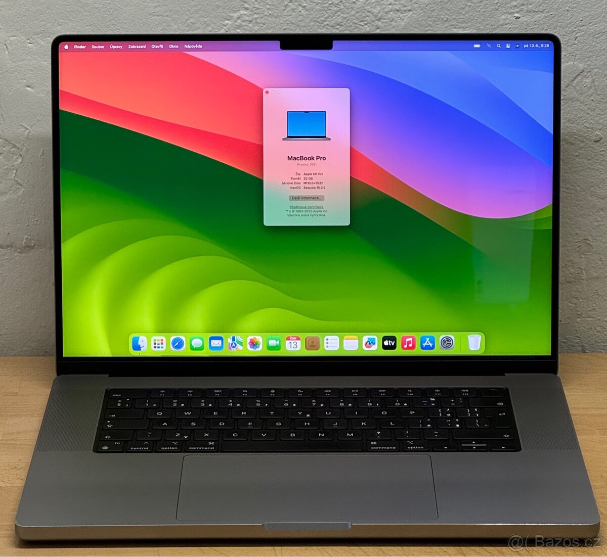 MacBook Pro 16” 2021/32GB RAM/M1 PRO/1TB SSD/Záruka