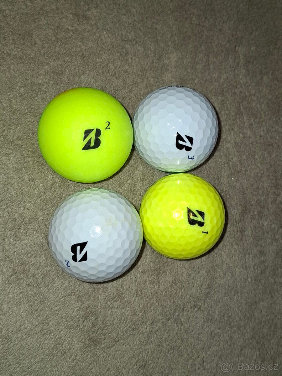Golfové míčky zn. B - 4 ks á 15,- Kč - kvalita