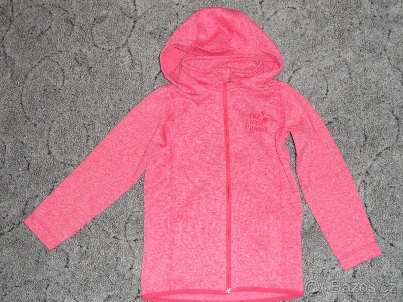 mikina z pleteného fleecu