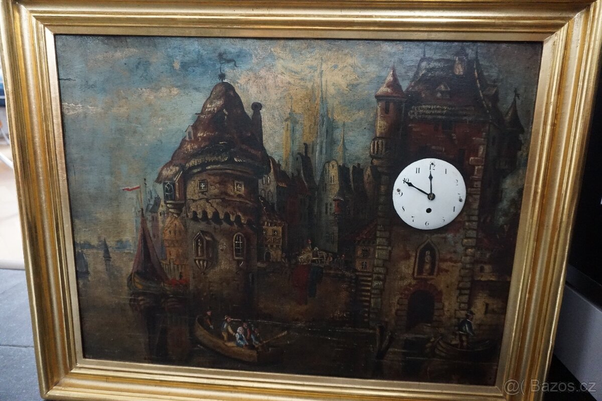 obrazove hodiny na plechu