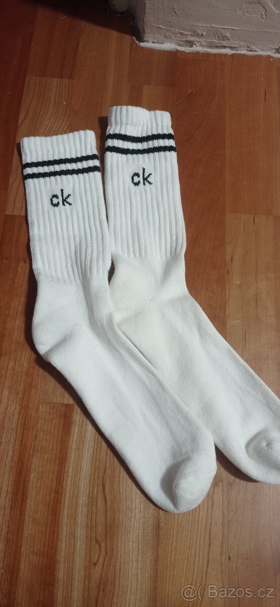 Bílé ponožky Calvin Klein 42-46